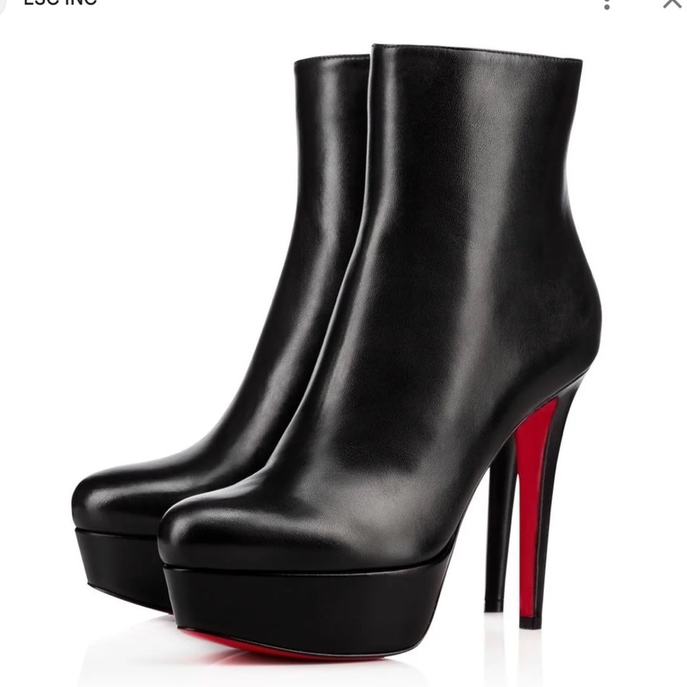 Christian Louboutin Bianca booty 120mm nappa shiny